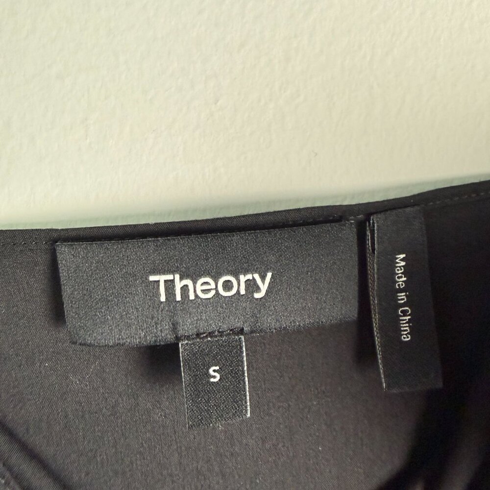 Theory Mini Slip Spaghetti Strap Black Size Small Minimalist Chic CBK - Picture 4 of 7